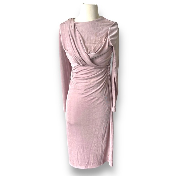 ASTR The Label Mauve Ruched Midi Dress - Picture 11 of 13